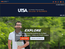 Tablet Screenshot of business.utsa.edu