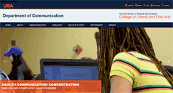 Desktop Screenshot of communication.utsa.edu